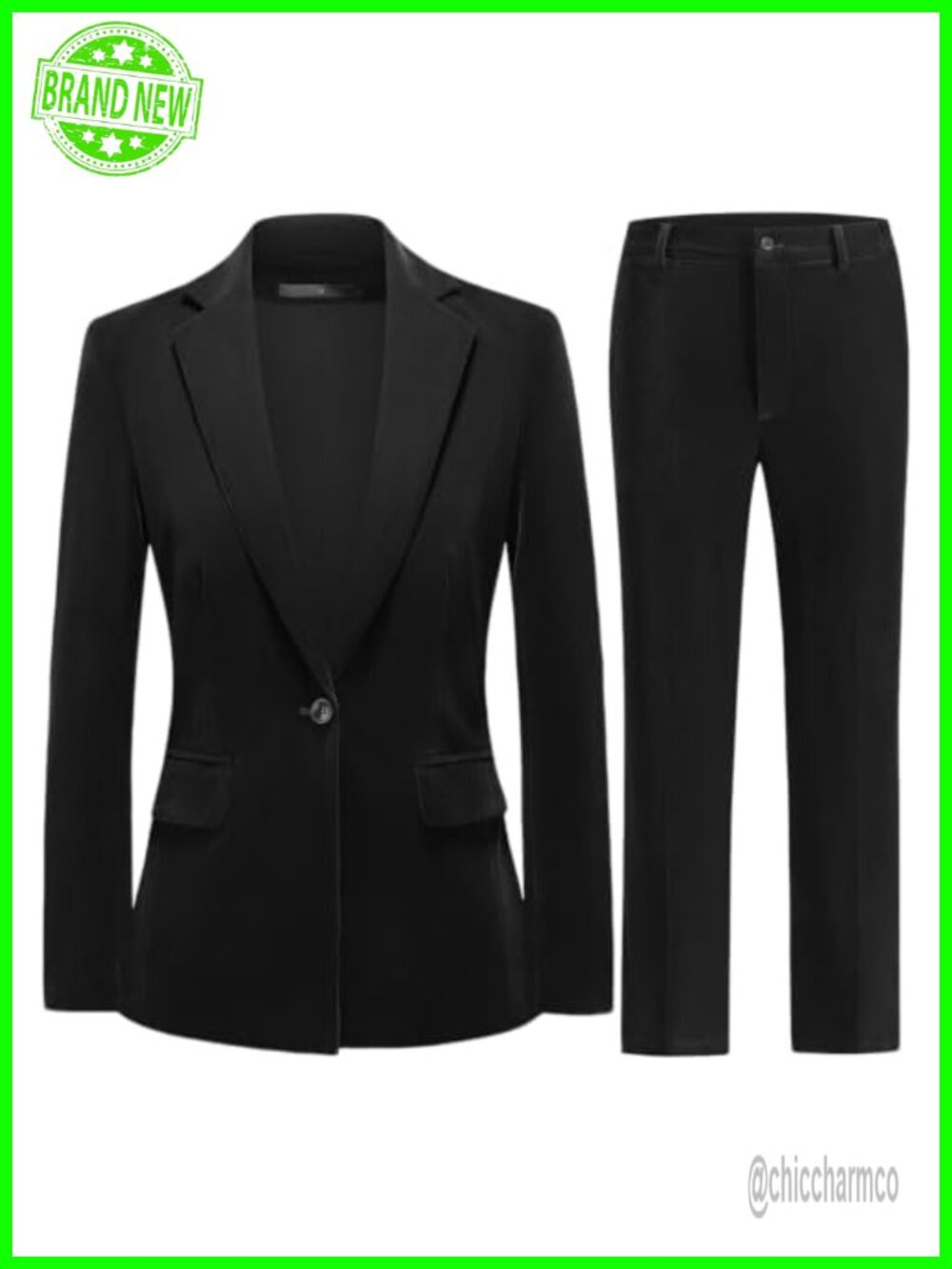 Women Velvet 2 Piece Suit Blazer & Straight Leg Pants Set Formal Party Tuxedo